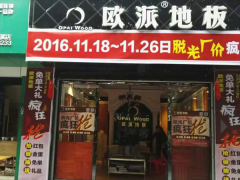 四川蒼溪?dú)W派地板專賣店11.18特惠活動